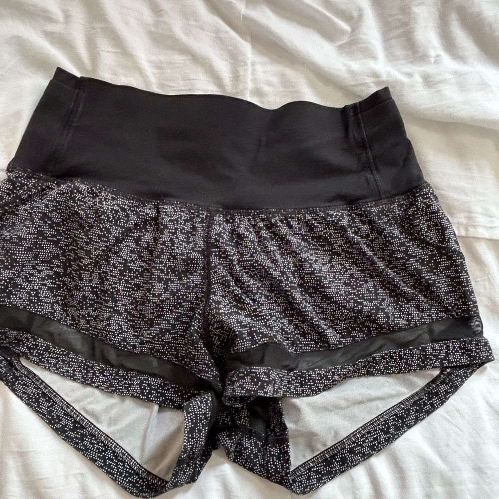 lululemon athletica Black and White Athletic Shorts